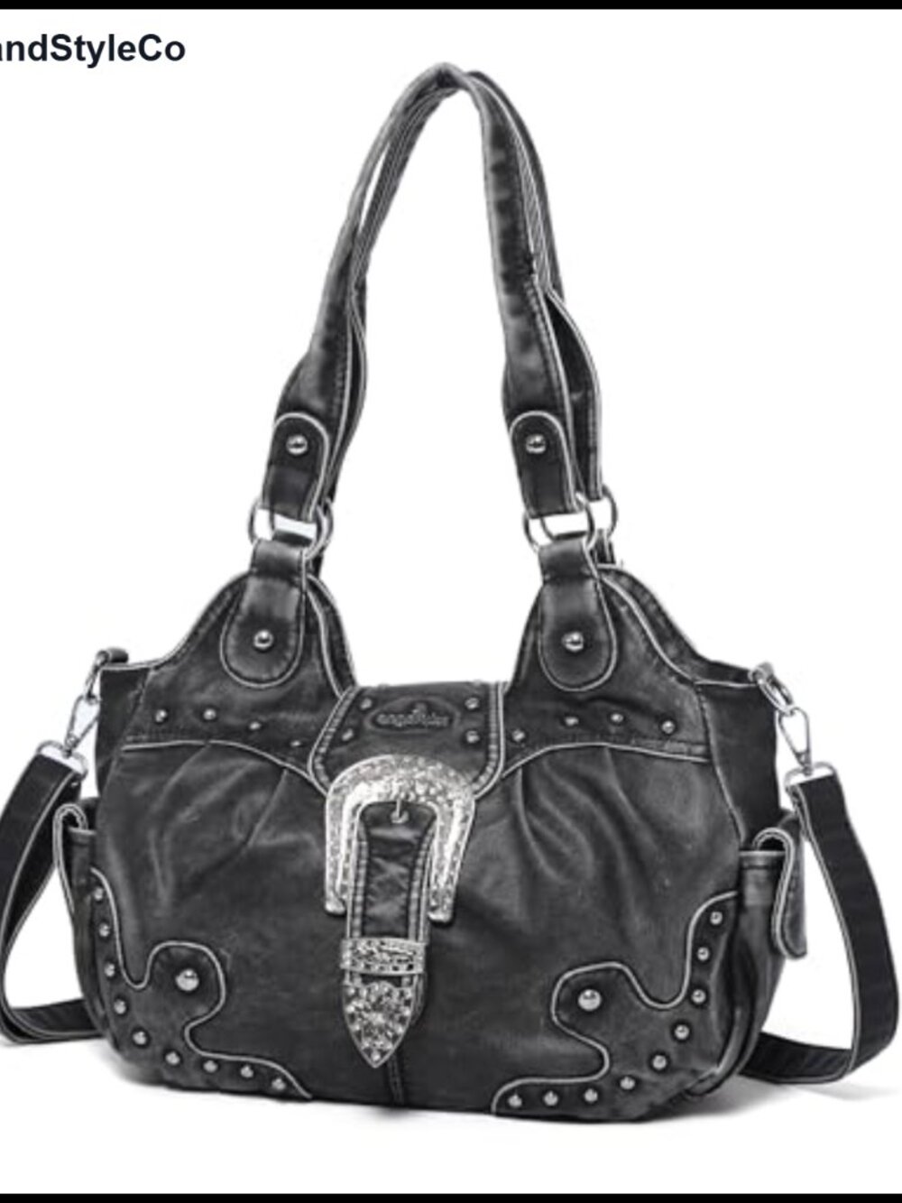 Vegan Leather Hobo Bag Large Shoulder Crossbody Purse Women
